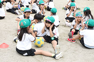 サッカー教室が開かれました　A・B