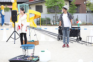 5月生まれのお誕生会　「シャボン玉ショー」　　年少