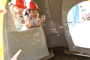 シャボン玉　楽しかったね　きりん