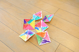 コマの制作　たんぽぽ