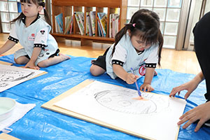 絵画教室　うさぎ・りす・こあら