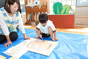 絵画教室　うさぎ・りす・こあら