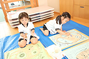 絵画教室　うさぎ・りす・こあら
