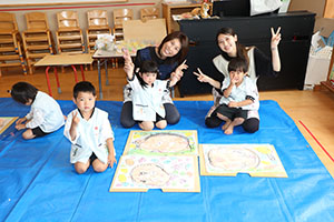 絵画教室　うさぎ・りす・こあら