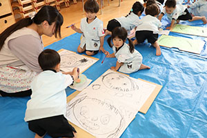 絵画教室　うさぎ・りす・こあら
