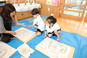 絵画教室　うさぎ・りす・こあら