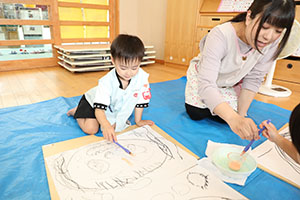 絵画教室　うさぎ・りす・こあら