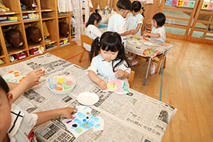 洗濯物の制作　ぱんだ