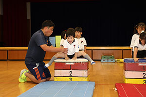 体操教室　ー跳び箱ー　たんぽぽ