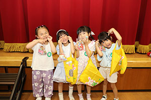 エンゼル七夕まつり　おかしのつかみどり・的あて・わなげ　年長　　NO.1