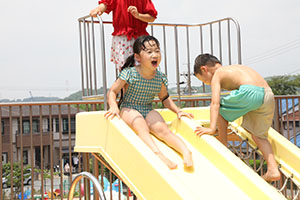 2階のプール　楽しかったね！　B