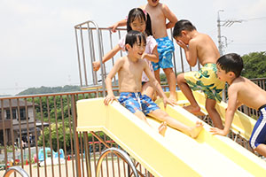 2階のプール　楽しかったね！　B