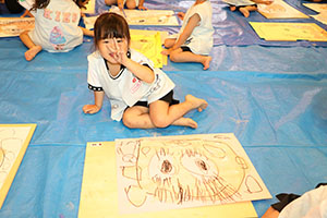 絵画教室　素敵なお父さんが描けました　　こあら・ぱんだ・きりん