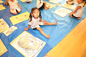 絵画教室　素敵なお父さんが描けました　　こあら・ぱんだ・きりん