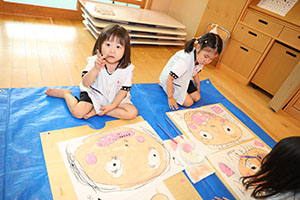 絵画教室　素敵なお父さんが描けました　　こあら・ぱんだ・きりん