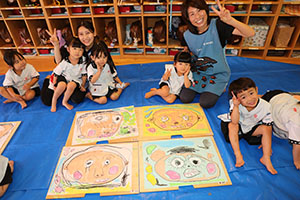 絵画教室　素敵なお父さんが描けました　　こあら・ぱんだ・きりん
