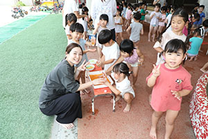 7月生まれのお誕生会　ーごちゃまぜパーティー　　年中組