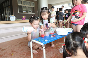 7月生まれのお誕生会　ーごちゃまぜパーティー　　年中組