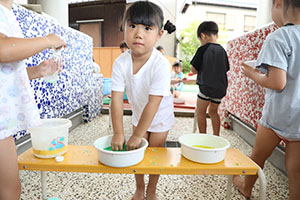 7月生まれのお誕生会　ーごちゃまぜパーティー　　年中組