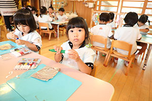 アイスの制作　ー写し絵ー　ことり