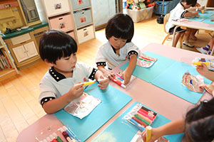 アイスの制作　ー写し絵ー　ことり