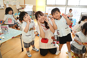 5クラスで自由遊び🎵　年中組
