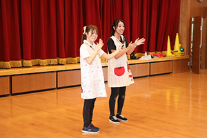 8月生まれのお誕生会　ースイカ運びリレーー　年少組