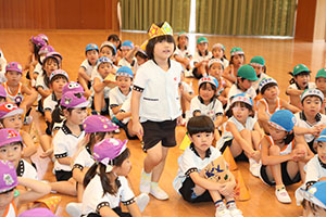 8月生まれのお誕生会　ーいろいろリレーー　年長組