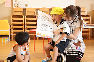 夏の思い出の発表　きりん・ぱんだ・さくら・E