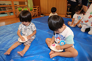 小麦粘土楽しかったね　ぺんぎん
