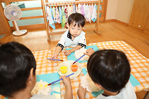 お月見の制作　こあら