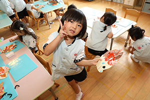 ハリネズミの制作　ぱんだ