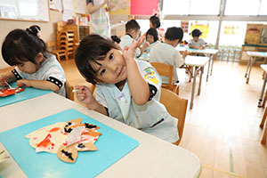ハリネズミの制作　ぱんだ