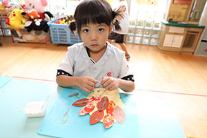ハリネズミの制作　ぱんだ