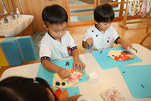 ハリネズミの制作　ぱんだ