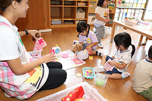 自由遊び🎵　楽しかったね　ひよこ・あひる・ぺんぎん