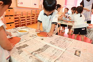 秋の制作　うさぎ