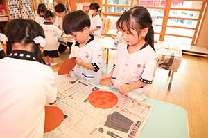 秋の制作　うさぎ