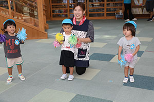 運動会　リズム活動の練習　2歳児クラス
