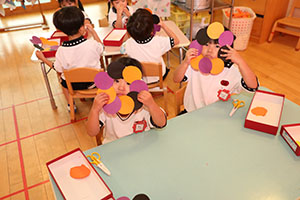 ハロウィンの制作　りす