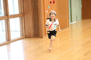 リレー頑張っています！　A・B・E