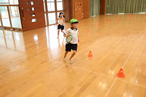 リレー頑張っています！　A・B・E