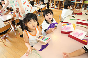 ハロウィンの制作　たんぽぽ