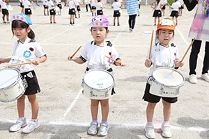 鼓隊の活動頑張っています！　C・D・E