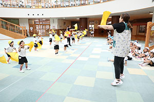運動会　リズム活動の練習　ひまわり・さくら・たんぽぽ
