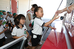 お米のジェラート　美味しかったね　年長組
