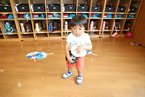 風船遊び　ぺんぎん