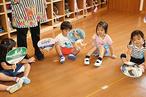 風船遊び　ぺんぎん