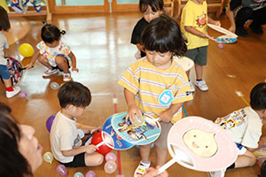 風船遊び　ぺんぎん