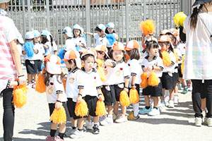 運動会　リズム活動の練習　年少組